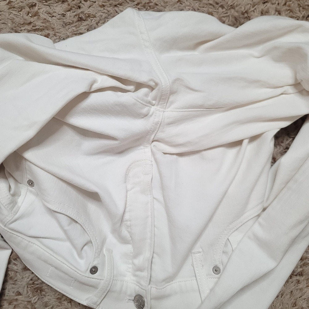 Madewell Skinny Jeans Women 29 White 9 Inch High Rise Stretch Denim Pants - Picture 12 of 12